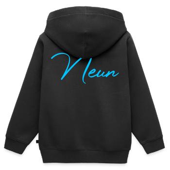 9. Geburtstag Neun 9 Jahre - Kinder Premium Organic Zip Hoodie - Schwarz - Hinten - AI Model Kid Male (0cm)