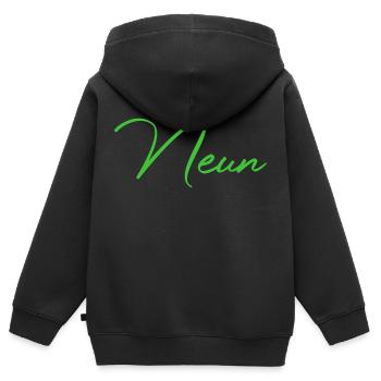 9. Geburtstag Neun 9 Jahre - Kinder Premium Organic Zip Hoodie - Schwarz - Hinten - AI Model Kid Male (0cm)