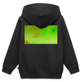 Neon Art 62 - Kids Premium Organic Zip-up Hoodie - black - Back - AI Model Kid Male (0cm)