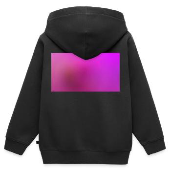 Wild Purple - Kinder Premium Organic Zip Hoodie - Schwarz - Hinten - AI Model Kid Male (0cm)