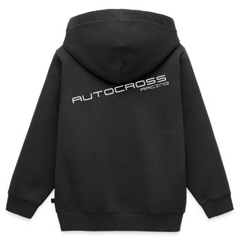 Autocross Racing - Kinder Premium Organic Zip Hoodie - Schwarz - Hinten - AI Model Kid Male (0cm)