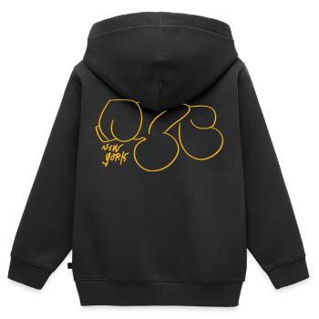 NYC New York City - Kinder Premium Organic Zip Hoodie - Schwarz - Hinten - AI Model Kid Male (0cm)