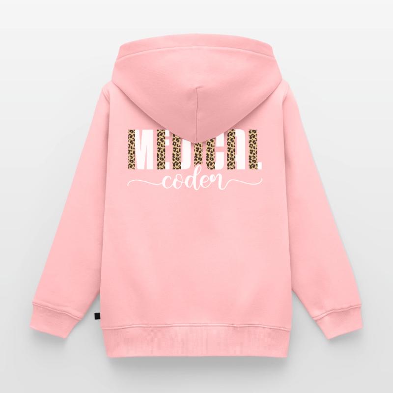 medical coder Design for a medical coder Kinder Premium Organic Zip Hoodie