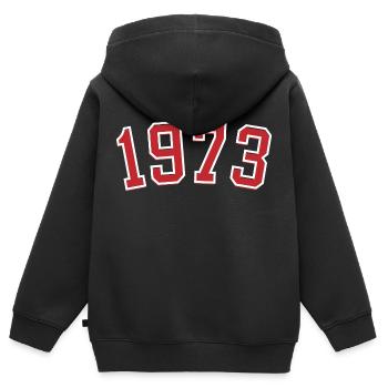 Geburtsjahr Sport 1973 - Kinder Premium Organic Zip Hoodie - Schwarz - Hinten - AI Model Kid Male (0cm)