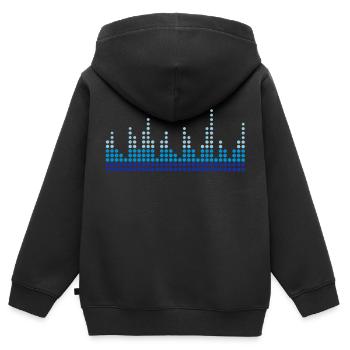 Equalizer - Kids Premium Organic Zip-up Hoodie - black - Back - AI Model Kid Male (0cm)