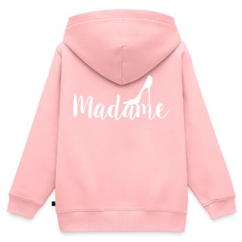 Madame high heel white - Kids Premium Organic Zip-up Hoodie - rose - Back - AI Model Kid Female (0cm)