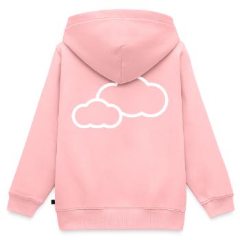 Cloud - Kids Premium Organic Zip-up Hoodie - rose - Back - AI Model Kid Female (0cm)