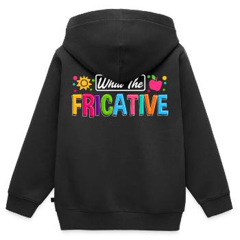 Speech Language Pathologist Speech Therapist - Kinder Premium Organic Zip Hoodie - Schwarz - Hinten - AI Model Kid Male (0cm)