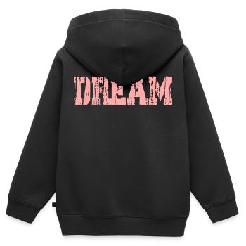 Rêve - Sweat Premium à capuche zippé enfant bio - noir - Dos - AI Model Kid Male (0cm)
