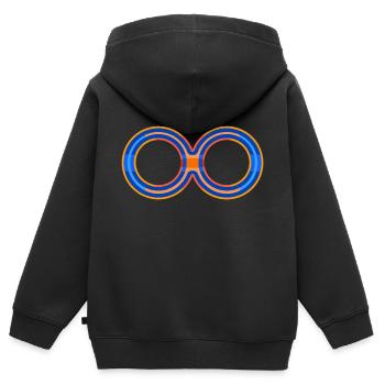 Huit Infini 10 - Sweat Premium à capuche zippé enfant bio - noir - Dos - AI Model Kid Male (0cm)