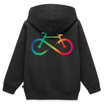 Guter Rad Ist Teuer Radfahrer Fahrradfahrer - Kinder Premium Organic Zip Hoodie - Schwarz - Hinten - AI Model Kid Male (0cm)