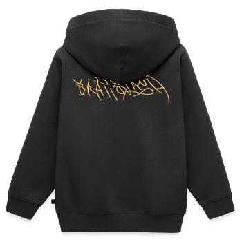 Geschenkidee für Fischer aus Bratislava - Kinder Premium Organic Zip Hoodie - Schwarz - Hinten - AI Model Kid Male (0cm)