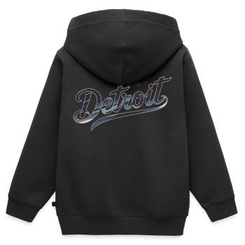 WILLKOMMEN IN DETROIT - Kinder Premium Organic Zip Hoodie - Schwarz - Hinten - AI Model Kid Male (0cm)
