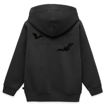 Baby Bat – Niedliche Fledermäuse für Neu-Gruftis - Kinder Premium Organic Zip Hoodie - Schwarz - Hinten - AI Model Kid Male (0cm)