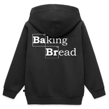 Baking Bread - Kinder Premium Organic Zip Hoodie - Schwarz - Hinten - AI Model Kid Male (0cm)