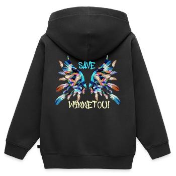 engelsflügel,flügel,angelwings,save winnetou - Kinder Premium Organic Zip Hoodie - Schwarz - Hinten - AI Model Kid Male (0cm)