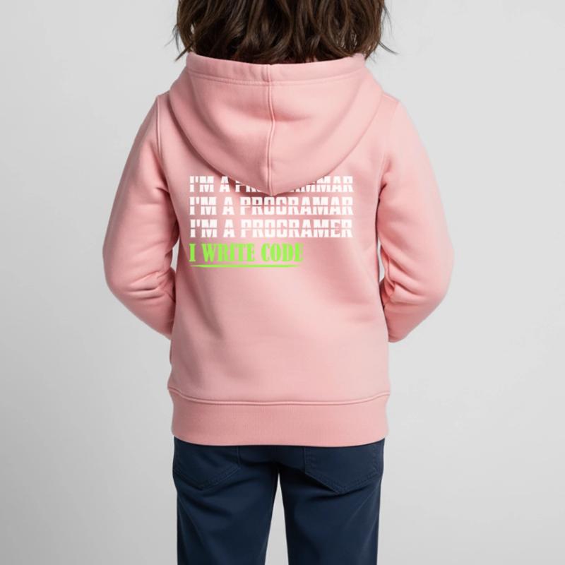 I'm A Programmar ........ I Write Code Coding Soft Kinder Premium Organic Zip Hoodie