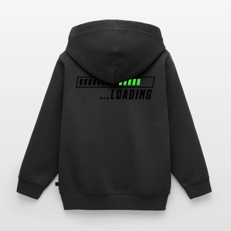 Loading loading bar Kids Premium Organic Zip-up Hoodie