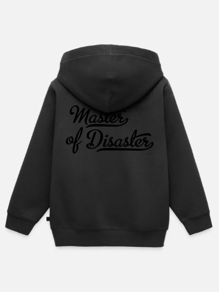 Master of Disaster - Kinder Premium Organic Zip Hoodie - Schwarz