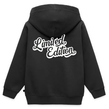 Limited Edition - Kids Premium Organic Zip-up Hoodie - black - Back - AI Model Kid Male (0cm)