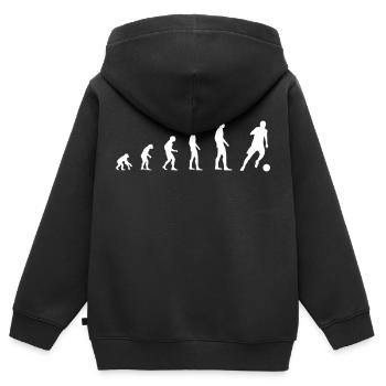 Kicker - Evolution - Kids Premium Organic Zip-up Hoodie - black - Back - AI Model Kid Male (0cm)