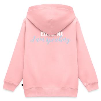 Entschuldigung, ich spreche - Kinder Premium Organic Zip Hoodie - Rosa - Hinten - AI Model Kid Female (0cm)