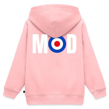 Mod - Sweat Premium à capuche zippé enfant bio - rose - Dos - AI Model Kid Female (0cm)