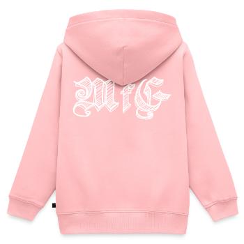 Mit freundlichen Grüßen - Kinder Premium Organic Zip Hoodie - Rosa - Hinten - AI Model Kid Female (0cm)