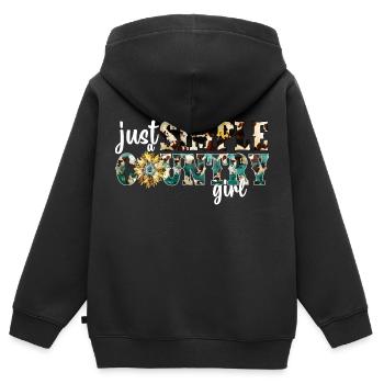 Musique country Rural Landei Country Musicien Maman - Sweat Premium à capuche zippé enfant bio - noir - Dos - AI Model Kid Male (0cm)