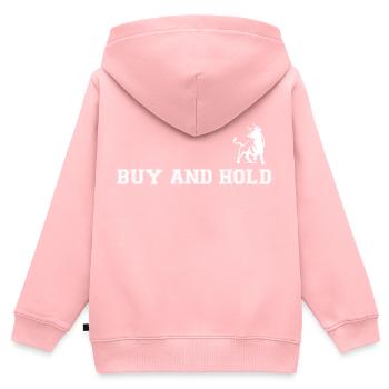 Acheter et conserver INVEST - Sweat Premium à capuche zippé enfant bio - rose - Dos - AI Model Kid Female (0cm)