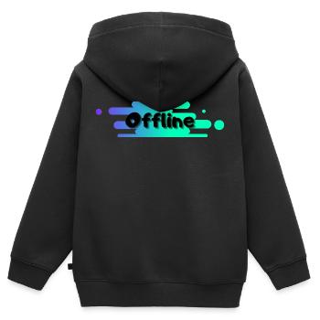 Hors ligne - Sweat Premium à capuche zippé enfant bio - noir - Dos - AI Model Kid Male (0cm)
