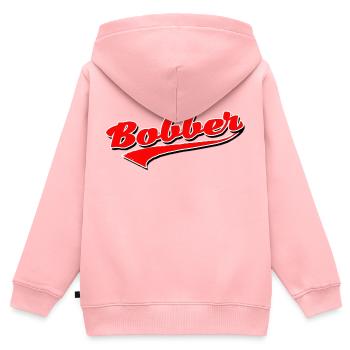 bobber chopper biker autocollant de croisière autocollant - Sweat Premium à capuche zippé enfant bio - rose - Dos - AI Model Kid Female (0cm)