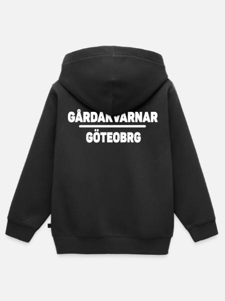 Gårdakvarnar Göteborg - Hoodie Premium med dragkedja barn ekologisk - svart