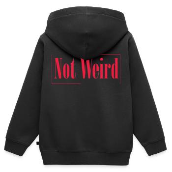 Pas bizarre - Sweat Premium à capuche zippé enfant bio - noir - Dos - AI Model Kid Male (0cm)