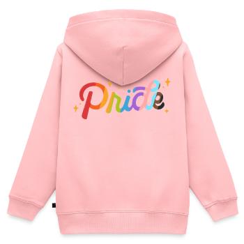 Stolz - Kinder Premium Organic Zip Hoodie - Rosa - Hinten - AI Model Kid Female (0cm)