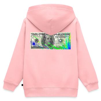 Dollar - Kids Premium Organic Zip-up Hoodie - rose - Back - AI Model Kid Female (0cm)