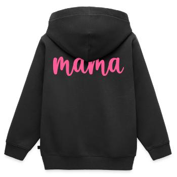 Mama beste Mama - Kinder Premium Organic Zip Hoodie - Schwarz - Hinten - AI Model Kid Male (0cm)