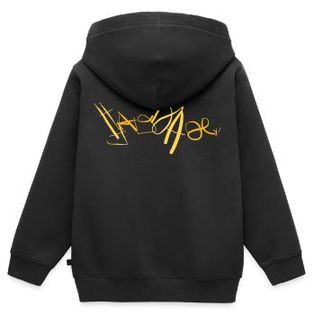 Saudade Longing Melancholy Saudade - Kids Premium Organic Zip-up Hoodie - black - Back - AI Model Kid Male (0cm)