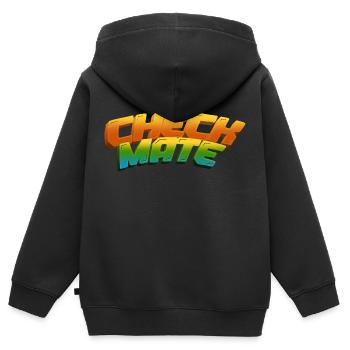 Échecs Echecs Echecs Echecs Moves Joueur D’échecs - Sweat Premium à capuche zippé enfant bio - noir - Dos - AI Model Kid Male (0cm)