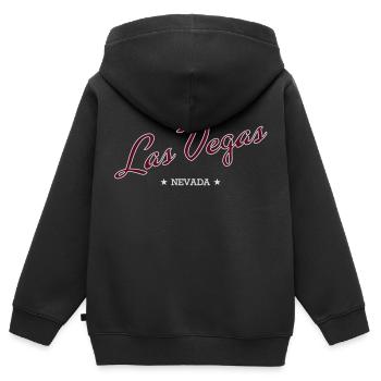 Las Vegas - Kinder Premium Organic Zip Hoodie - Schwarz - Hinten - AI Model Kid Male (0cm)