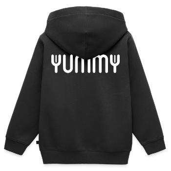 Schwangerschaft Babyparty Babyshower Boy Girl - Kinder Premium Organic Zip Hoodie - Schwarz - Hinten - AI Model Kid Male (0cm)