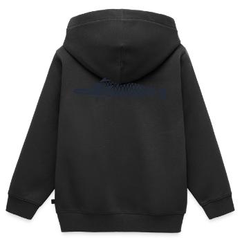 Meerestiere - Kinder Premium Organic Zip Hoodie - Schwarz - Hinten - AI Model Kid Male (0cm)