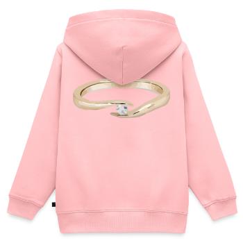 Ring - Kinder Premium Organic Zip Hoodie - Rosa - Hinten - AI Model Kid Female (0cm)