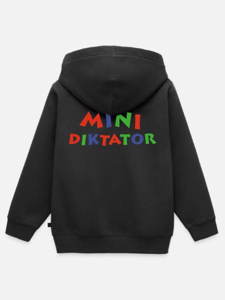 Mini dictateur 3farbig - Sweat Premium à capuche zippé enfant bio - noir