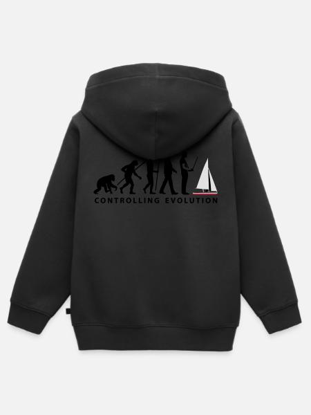 evolution Modellbauschiff_10_2016 - Kinder Premium Organic Zip Hoodie - Schwarz