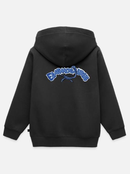 Elasmosaurus - Kinder Premium Organic Zip Hoodie - Schwarz