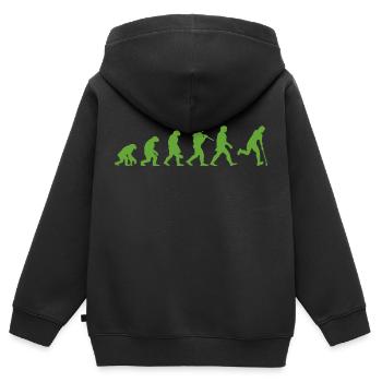 Evolution Hockey - Sweat Premium à capuche zippé enfant bio - noir - Dos - AI Model Kid Male (0cm)