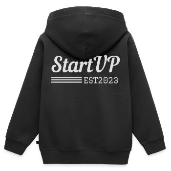 StartUP 2023 - Entrepreneur 2023 Design vauART - Kinder Premium Organic Zip Hoodie - Schwarz - Hinten - AI Model Kid Male (0cm)