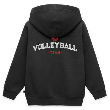 Volleyball Team - Kinder Premium Organic Zip Hoodie - Schwarz - Hinten - AI Model Kid Male (0cm)