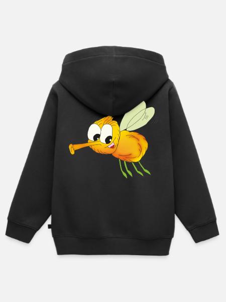 Buzz - Kinder Premium Organic Zip Hoodie - Schwarz